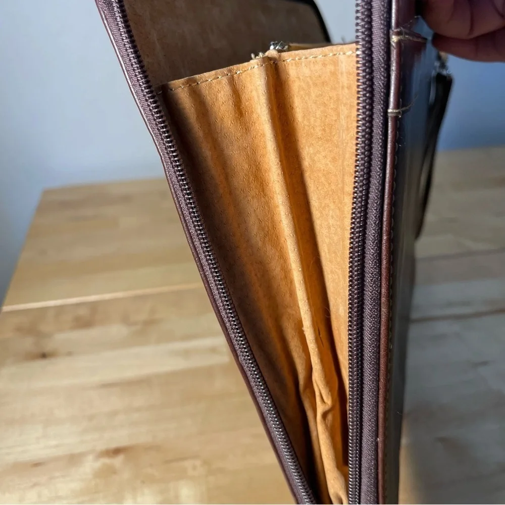Boss - Hugo Boss - Full Zip Executive Folio Cognac Leather